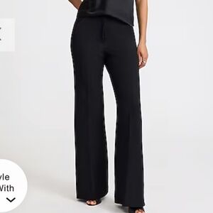 Express Editor High Waisted Trouser Flare Pant- Black- Sz 8